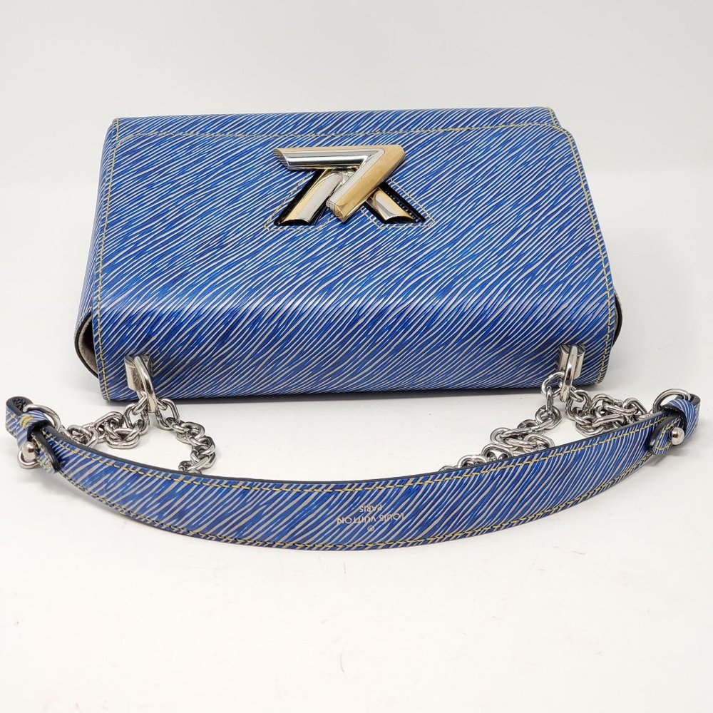 Louis Vuitton Twist MM Blue Denim Epi Leather Bag - Picture 7 of 16